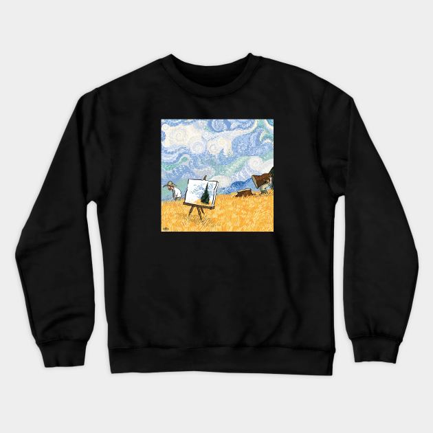 Careless Nature Crewneck Sweatshirt by javalidesign